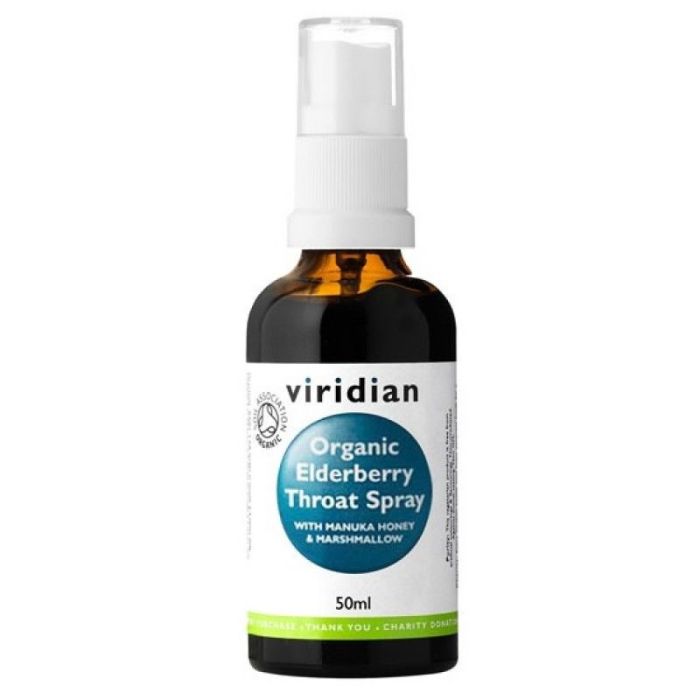Viridian Organic Elderberry Throat Spray - 50ml