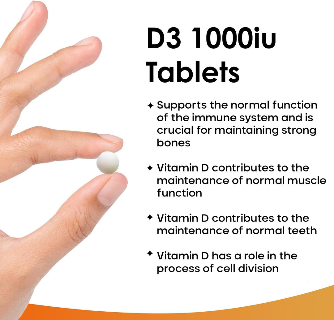 New Leaf Vitamin D3 (1000iu) - 183 Tablets - 6 Months Supply