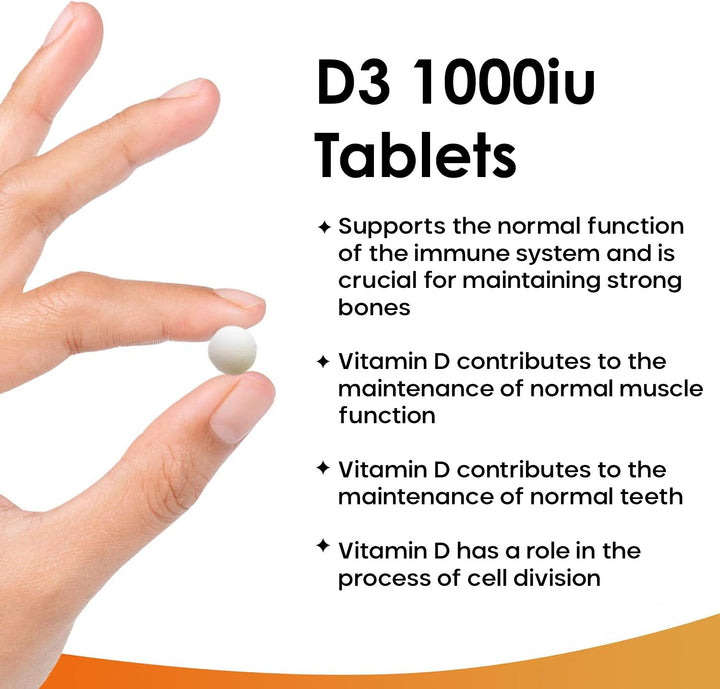 New Leaf Vitamin D3 (1000iu) - 183 Tablets - 6 Months Supply