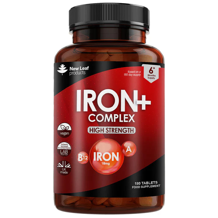 New Leaf Iron Complex High Strength Active - 180 Tablets
