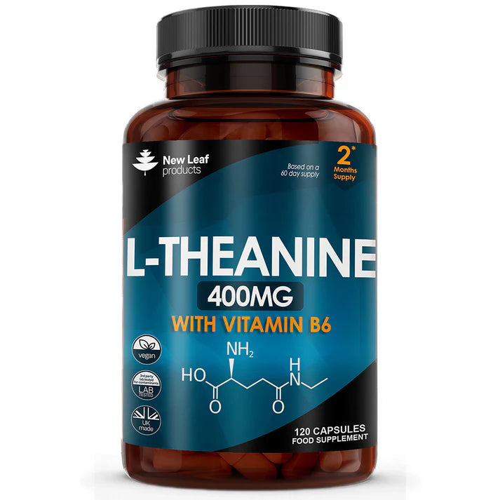 New Leaf L-Theanine Enriched with Vitamin B6 - 120 Capsules