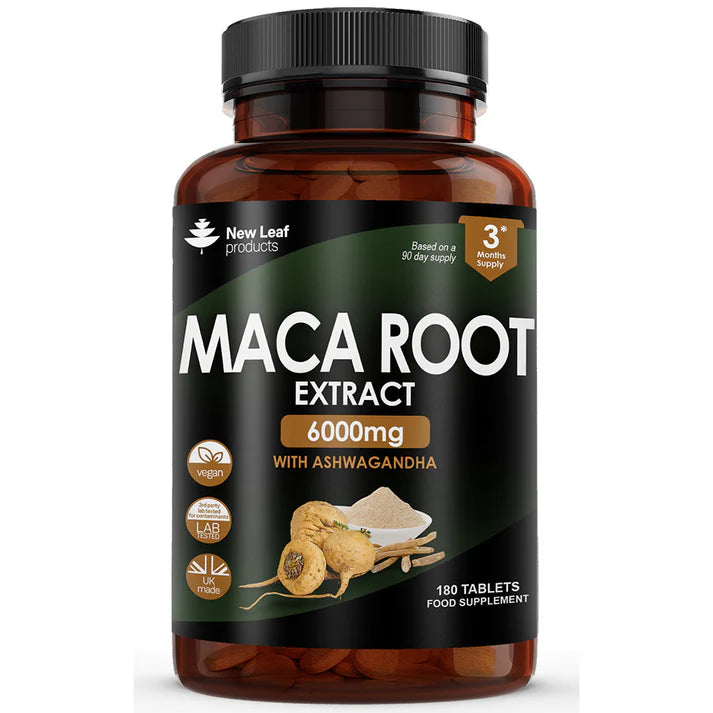 New Leaf Maca Root with Ashwagandha High Strength - 180 Tablets