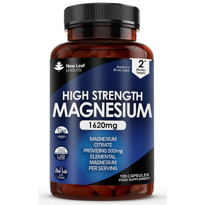 New Leaf Magnesium Citrate High Strength - 120 Capsules