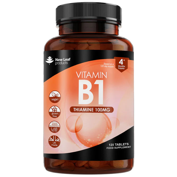 New Leaf Vitamin B1 Thiamine - 120 Tablets