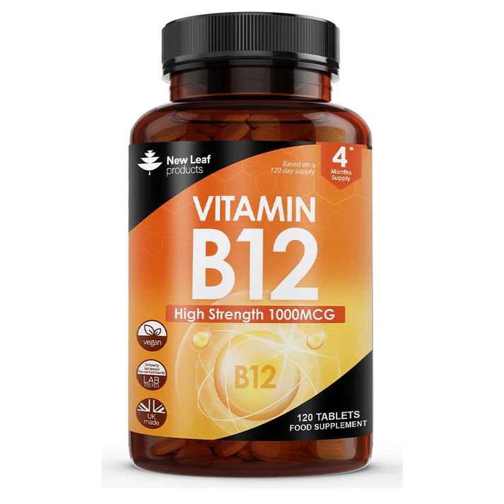 New Leaf Vitamin B12 High Strength Time Release - 120 Tablets