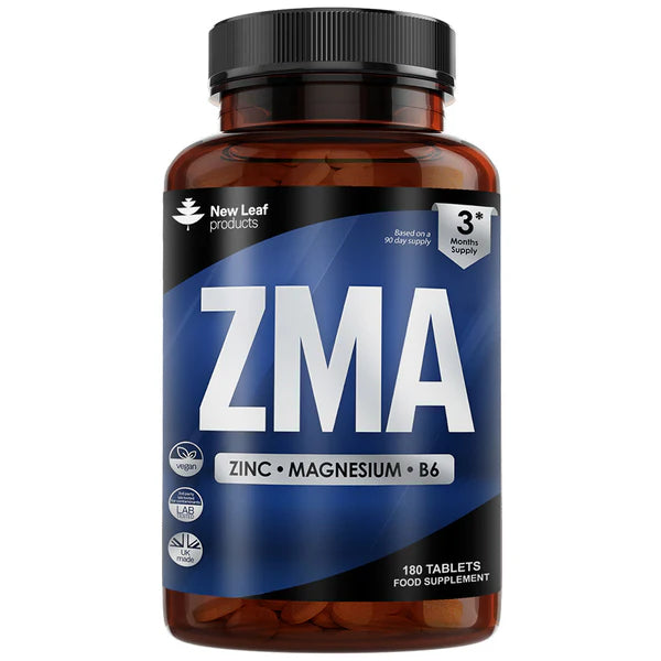 New Leaf ZMA - Zinc, Magnesium & Vitamin B6 - 180 Tablets