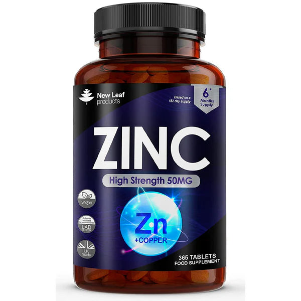New Leaf Zinc High Strength - 365 Tablets