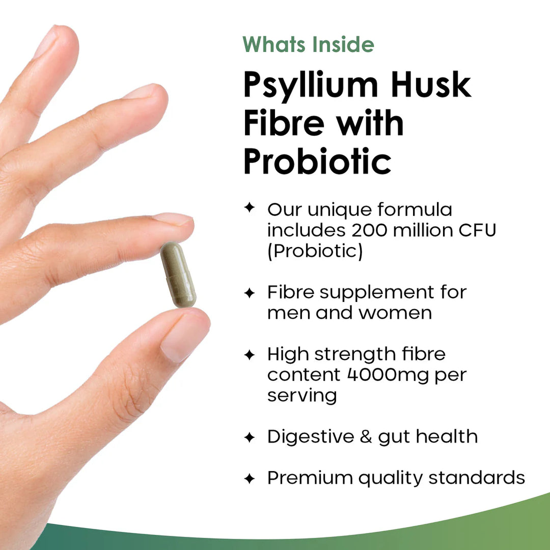 New Leaf Psyllium Husk with Probiotic - 120 Capsules