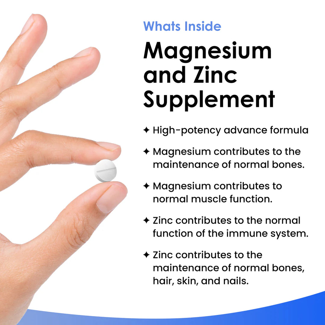 New Leaf Magnesium & Zinc High Strength - 365 Tablets