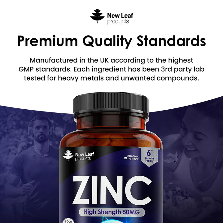 New Leaf Zinc High Strength - 365 Tablets