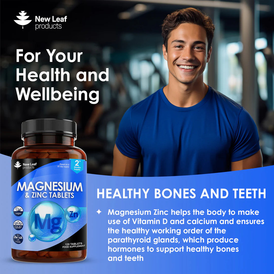 New Leaf Magnesium & Zinc High Strength - 120 Tablets