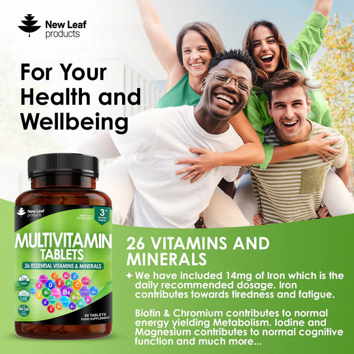 New Leaf Multivitamin - High strength - 90 Tablets