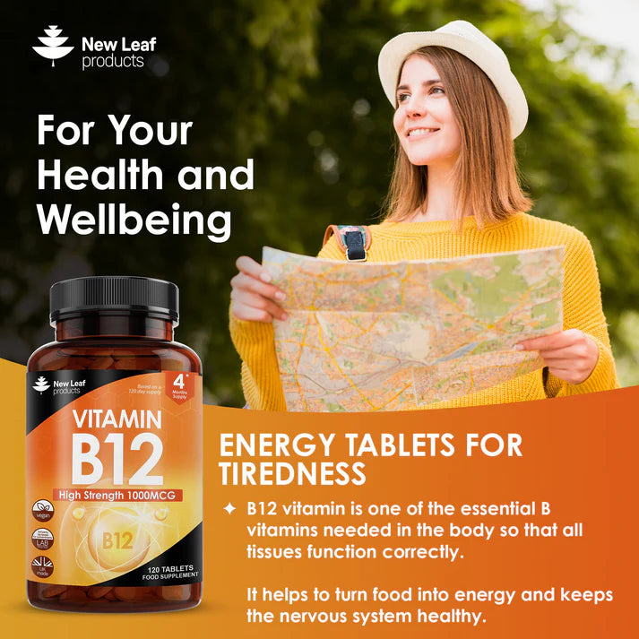 New Leaf Vitamin B12 High Strength Time Release - 120 Tablets