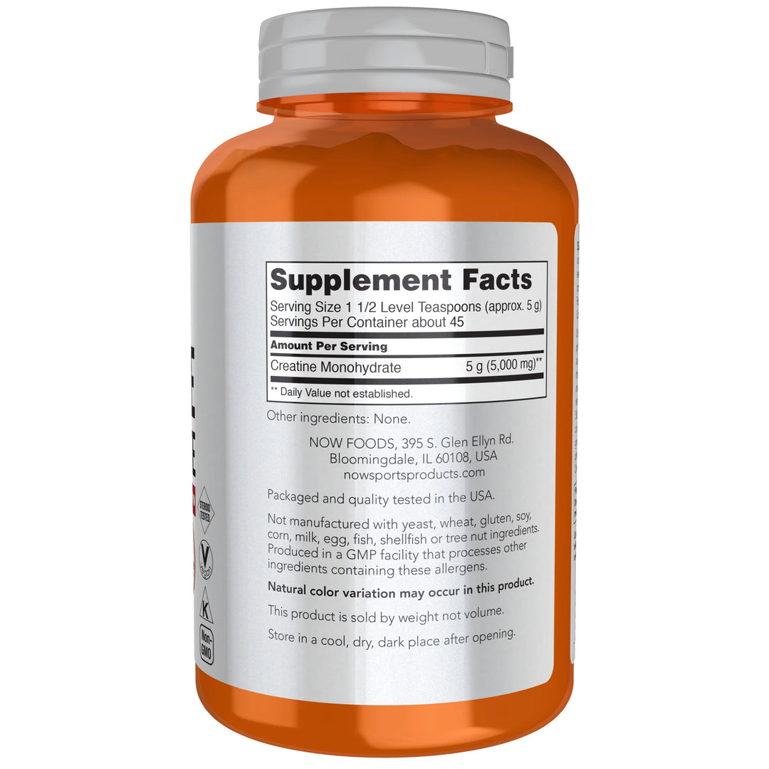 NOW Sports Creatine Monohydrate Powder - 227g