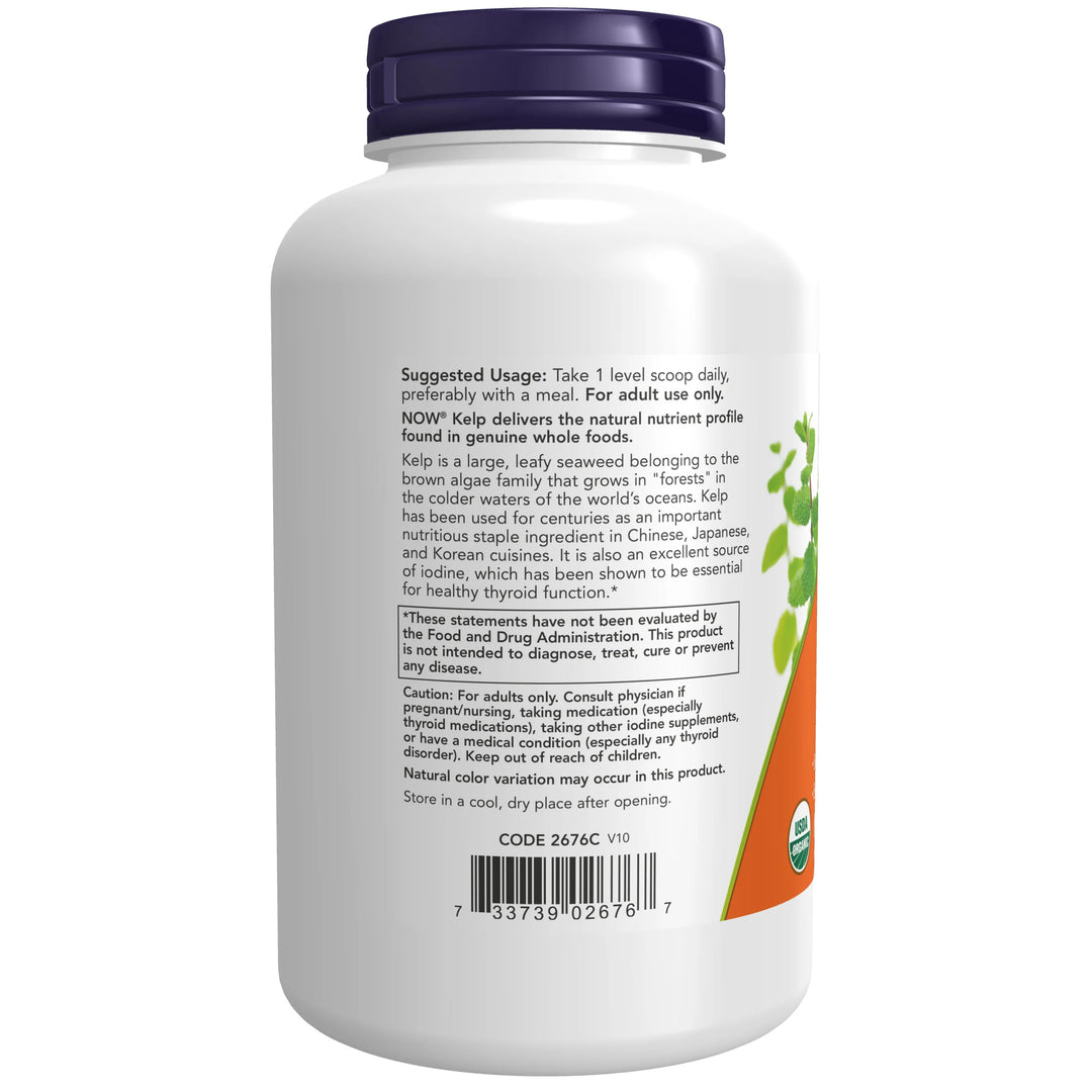 NOW Foods Kelp Powder, Organic - 8 oz. 227g