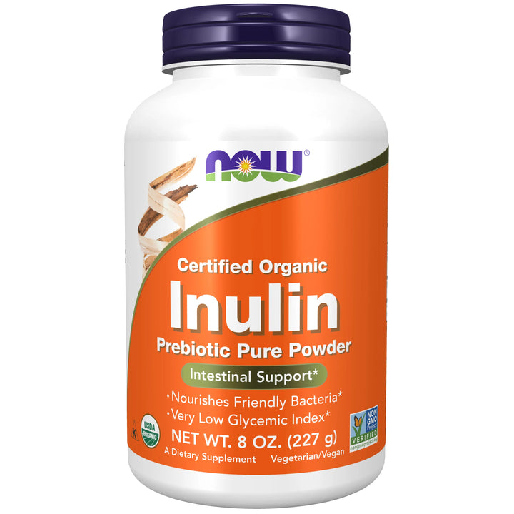 NOW Foods Inulin Prebiotic Pure Powder, Organic - 227g