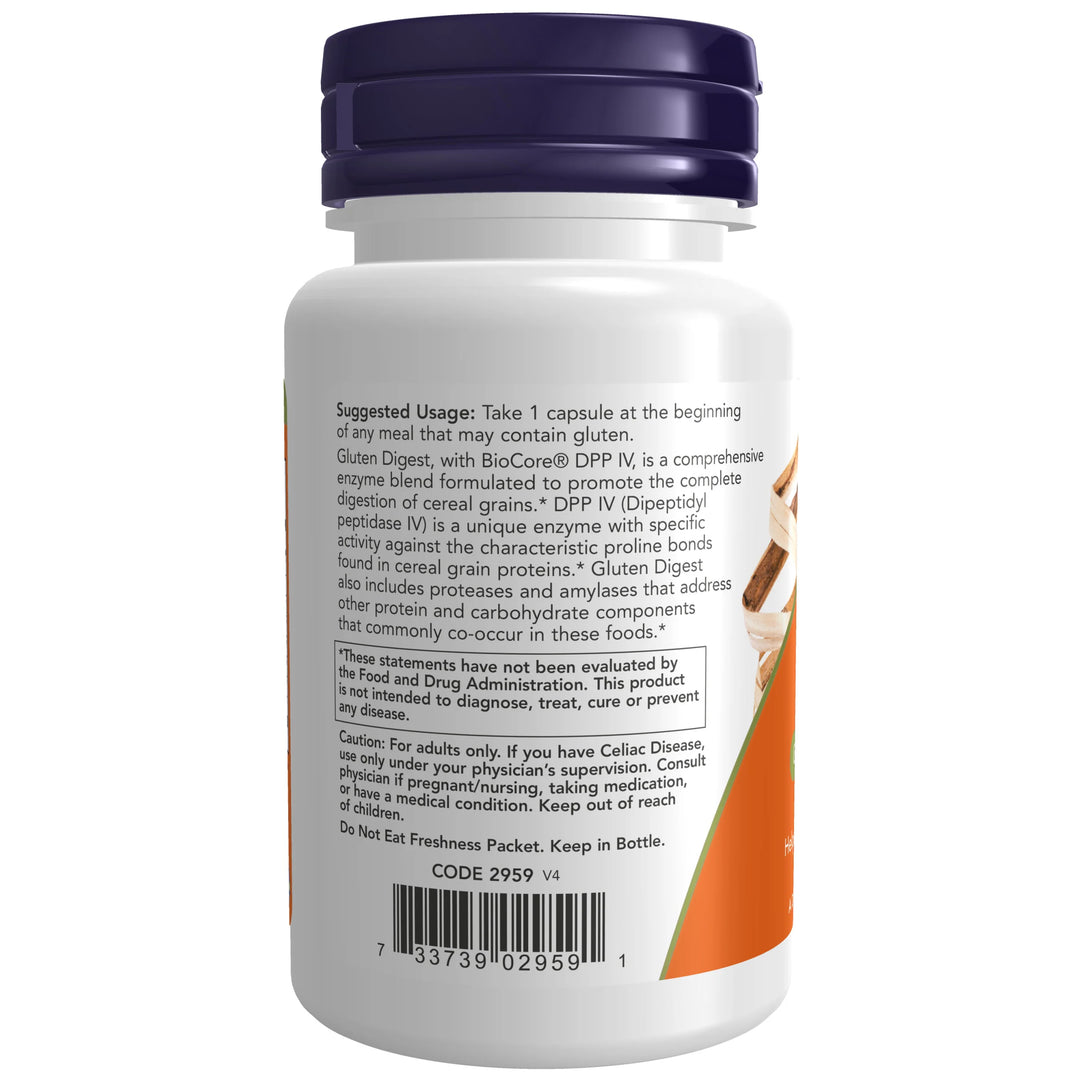 NOW Foods Gluten Digest - 60 Veg Capsules