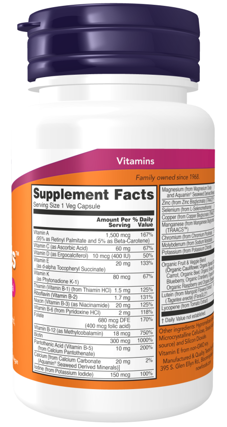 NOW Foods Daily Vits™ - 30 Veg Capsules