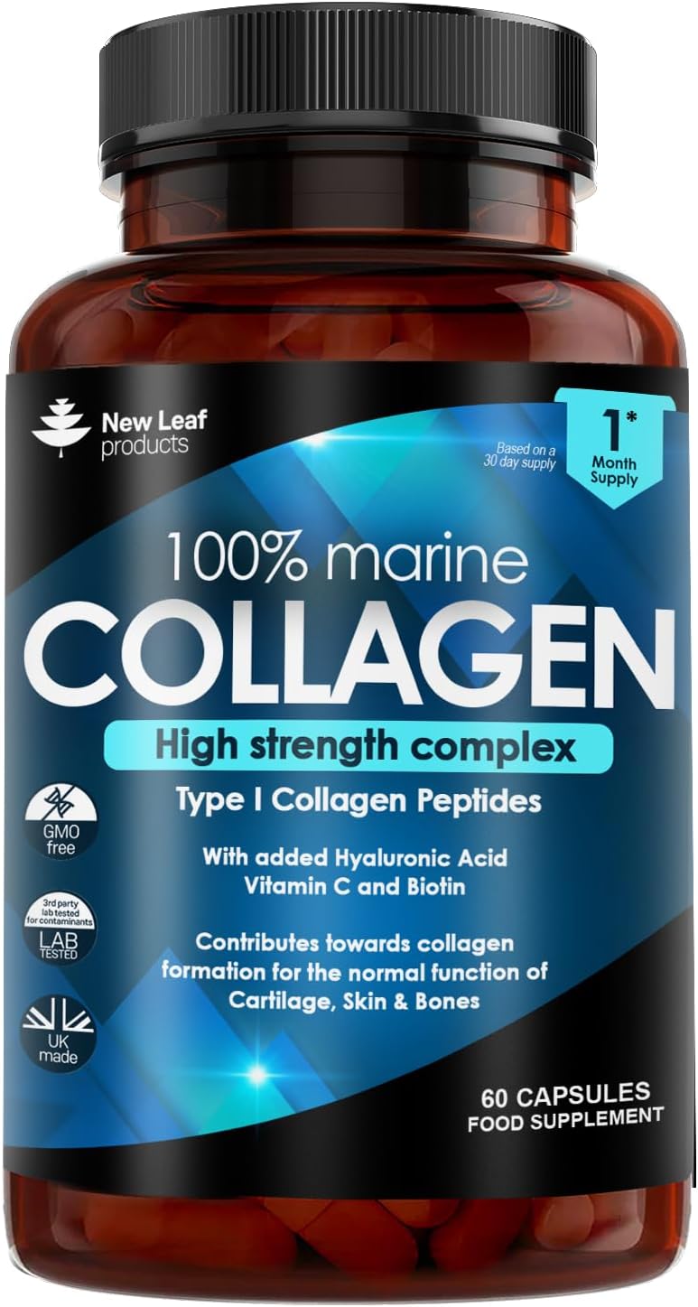 New Leaf Marine Collagen High Strength Complex - 60 Capsules