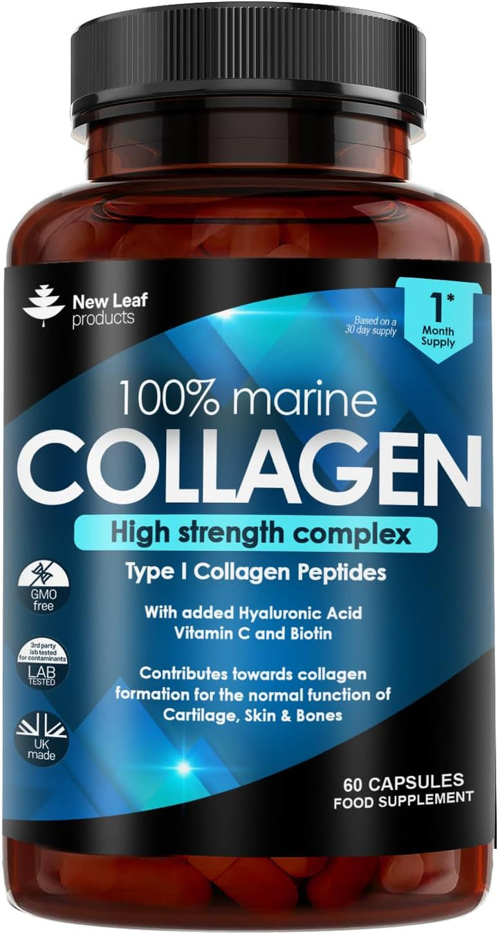 New Leaf Marine Collagen High Strength Complex - 60 Capsules