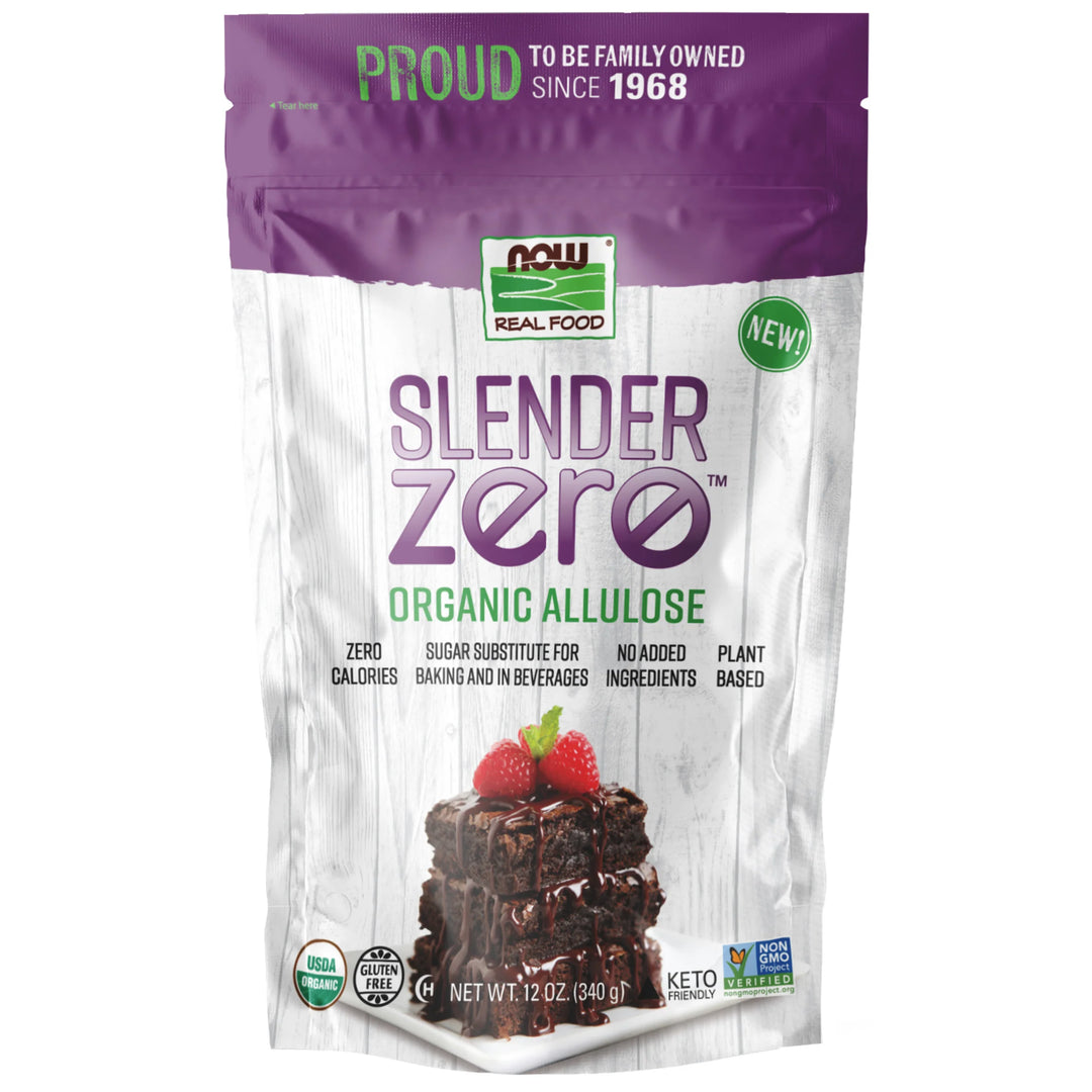 NOW Real Food Slender Zero™ Allulose, Organic Powder - 340g