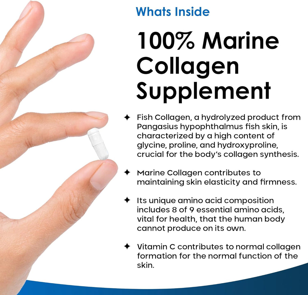 New Leaf Marine Collagen High Strength Complex - 60 Capsules