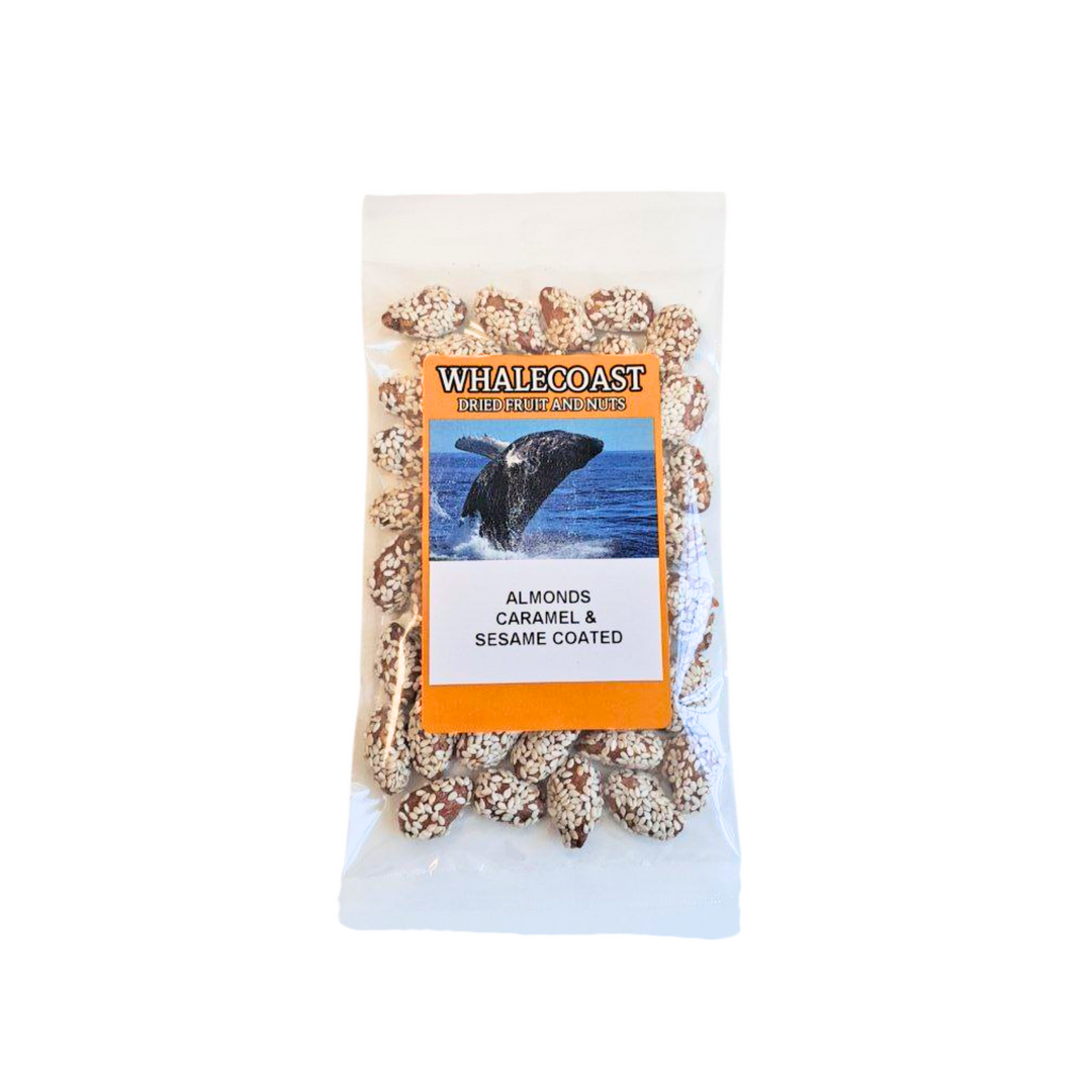 Whalecoast - Almonds Caramel & Sesame Coated 100g