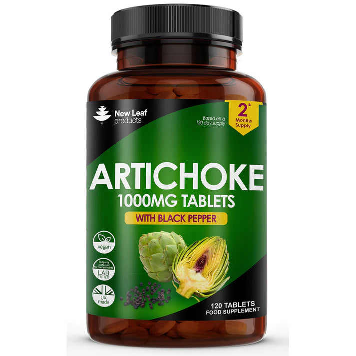 New Leaf Artichoke With Black Pepper - 120 Tablets