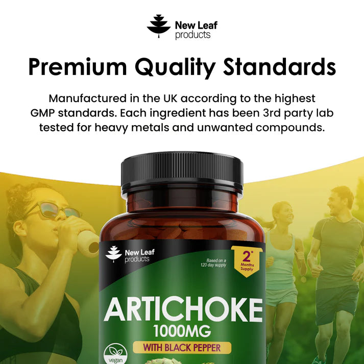New Leaf Artichoke With Black Pepper - 120 Tablets