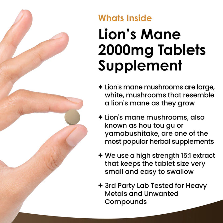 New Leaf Lions Mane - 180 Tablets
