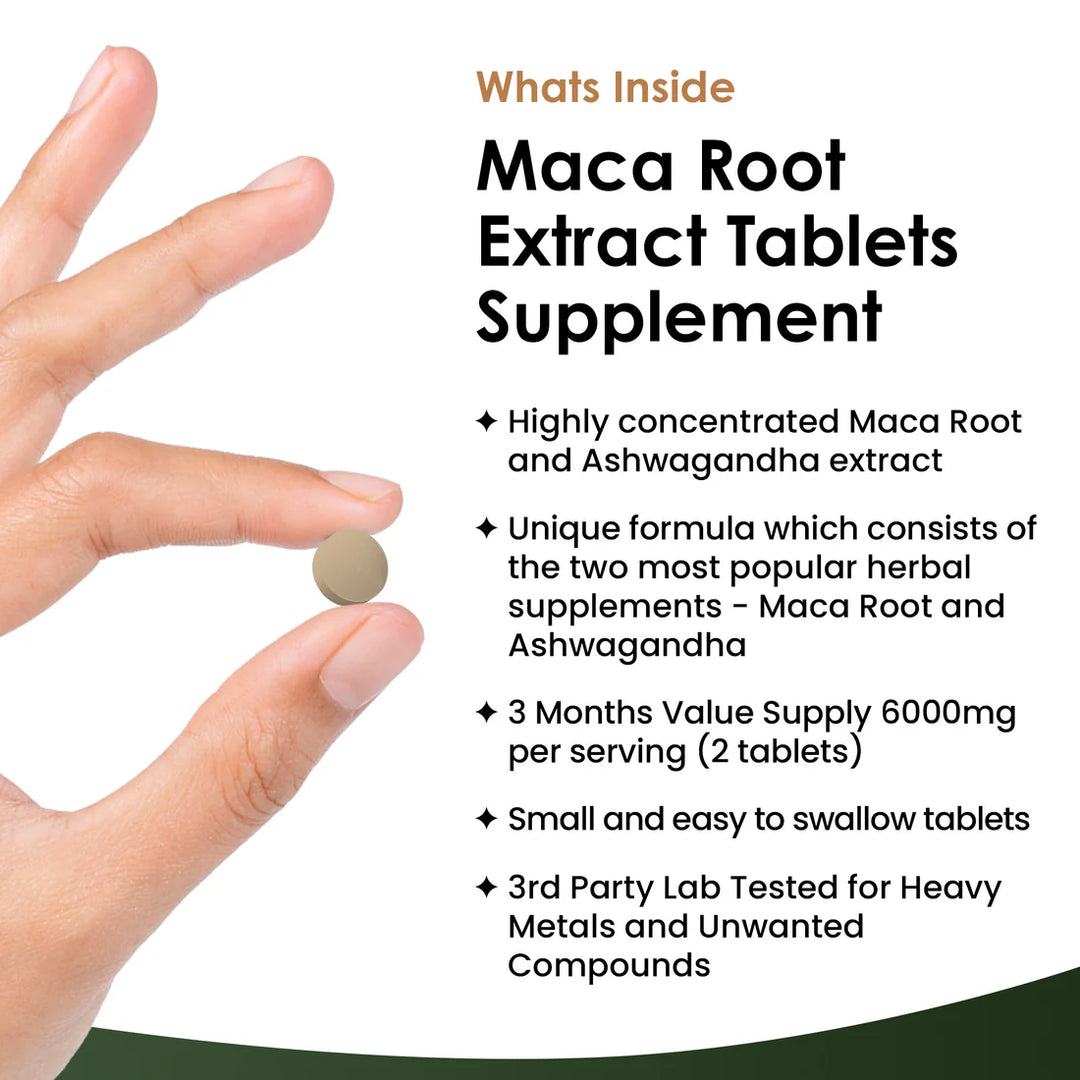 New Leaf Maca Root with Ashwagandha High Strength - 180 Tablets