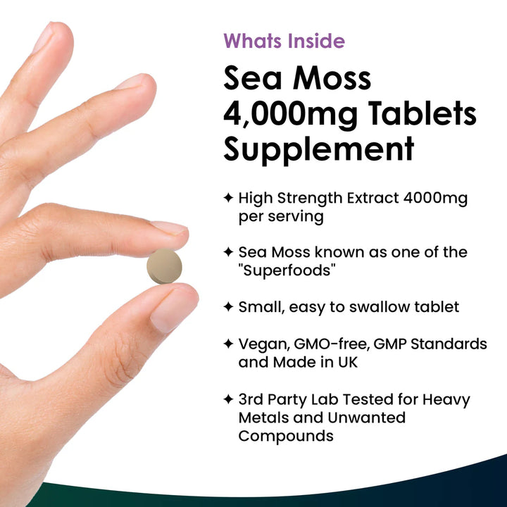 New Leaf Sea Moss Extract High Strength - 120 Tablets
