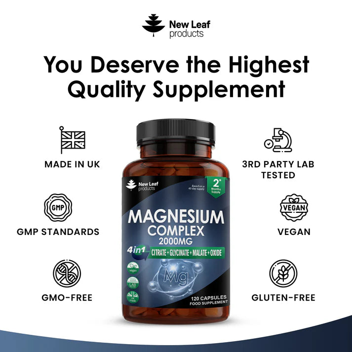 New Leaf Magnesium Complex  4 in 1 - 120 Capsules