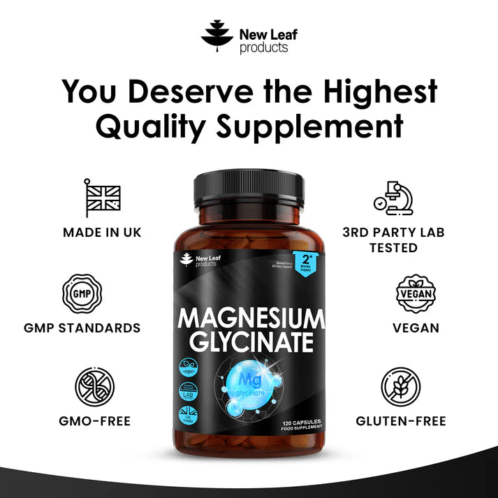 New Leaf Magnesium Glycinate - 120 Capsules