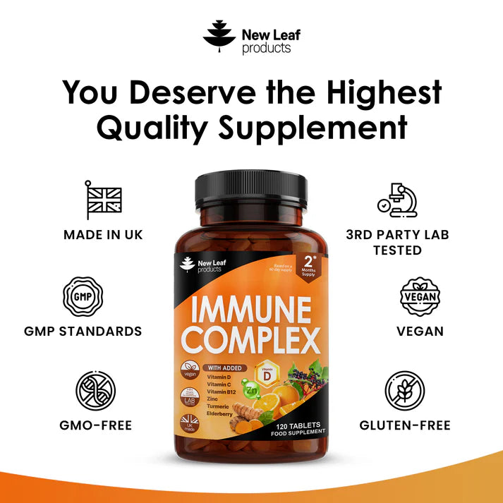 New Leaf Immune Complex - 120 Tablets