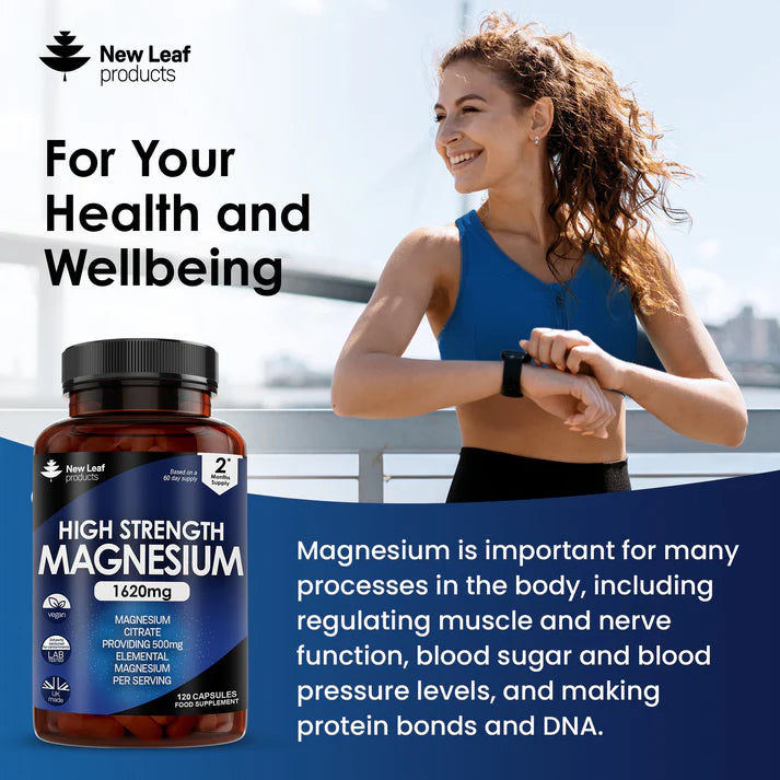 New Leaf Magnesium Citrate High Strength - 120 Capsules