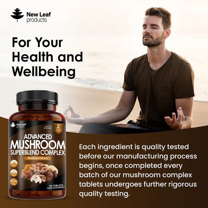 New Leaf Mushroom Advanced Superblend Complex - 120 Tablets
