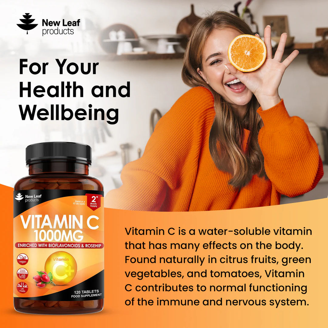 New Leaf Vitamin C with Bioflavonoids & Rosehip - 120 Tablets