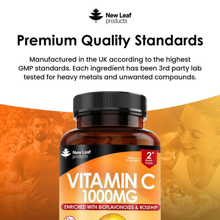 New Leaf Vitamin C with Bioflavonoids & Rosehip - 120 Tablets