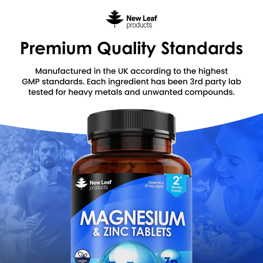 New Leaf Magnesium & Zinc High Strength - 120 Tablets