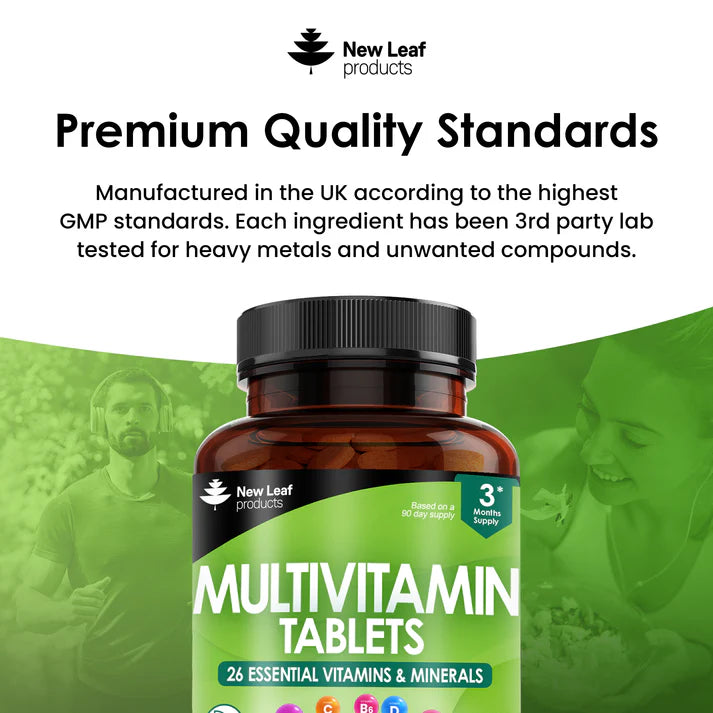 New Leaf Multivitamin - High strength - 90 Tablets