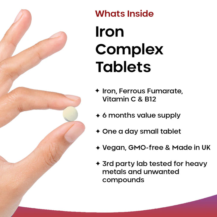 New Leaf Iron Complex High Strength Active - 180 Tablets