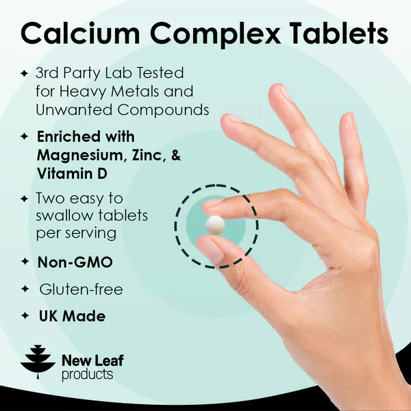 New Leaf Calcium Complex with Magnesium, Zinc and Vitamin D - 120 Tablets