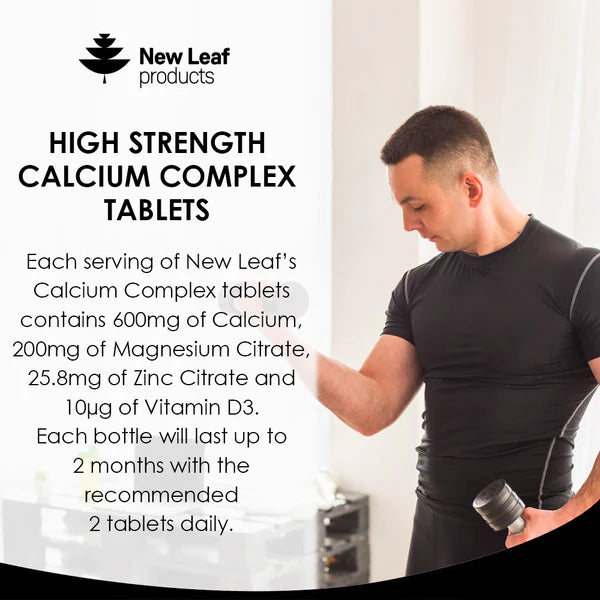 New Leaf Calcium Complex with Magnesium, Zinc and Vitamin D - 120 Tablets
