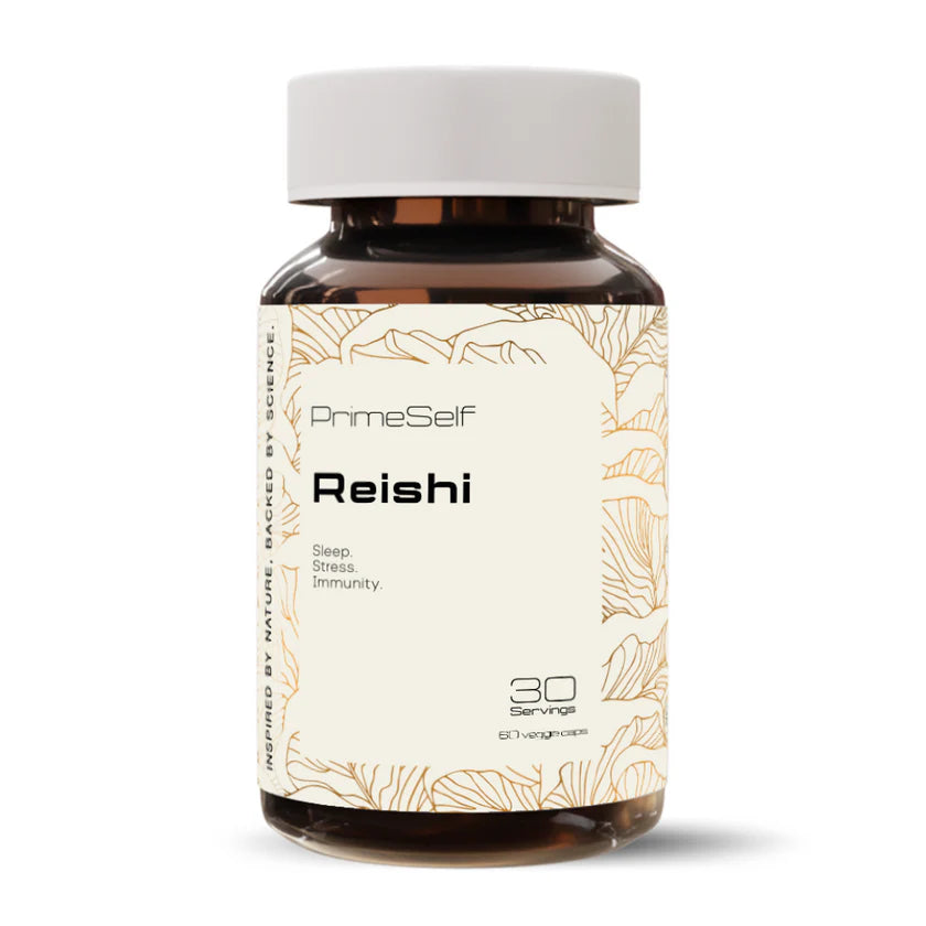 PrimeSelf Organic Reishi Mushroom - 60 Capsules