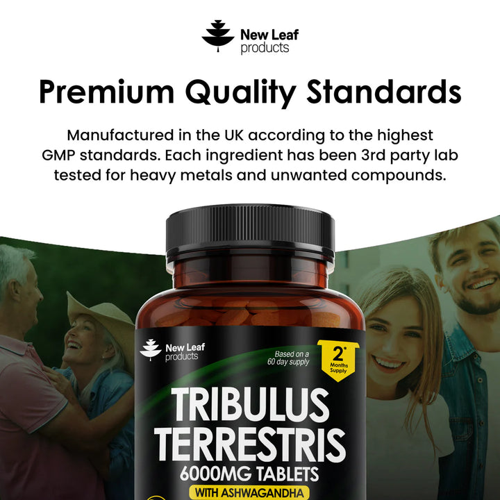 New Leaf Tribulus Terrestris Enriched with Ashwagandha - 120 Tablets