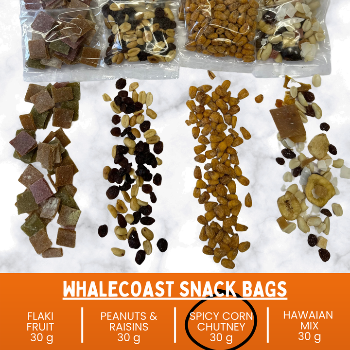 Whalecoast - Snack Bag: Spicy Corn Chutney 30x30g