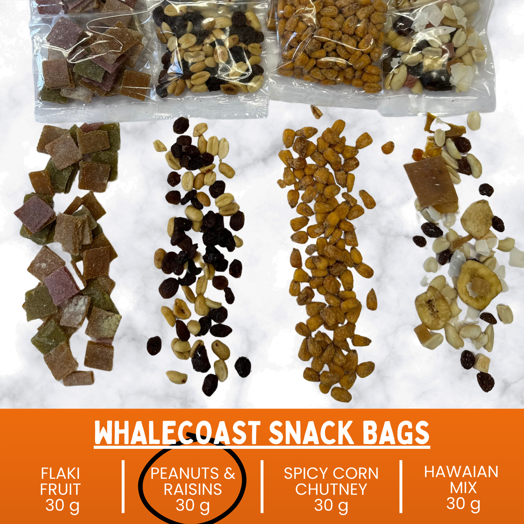 Whalecoast - Snack Bag: Peanuts & Raisins 30x30g