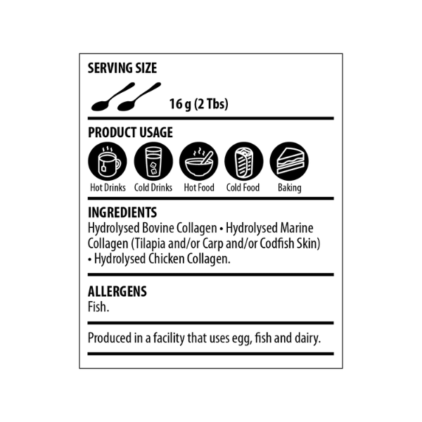 The Harvest Table Multi Collagen Powder (Type I, II and III)