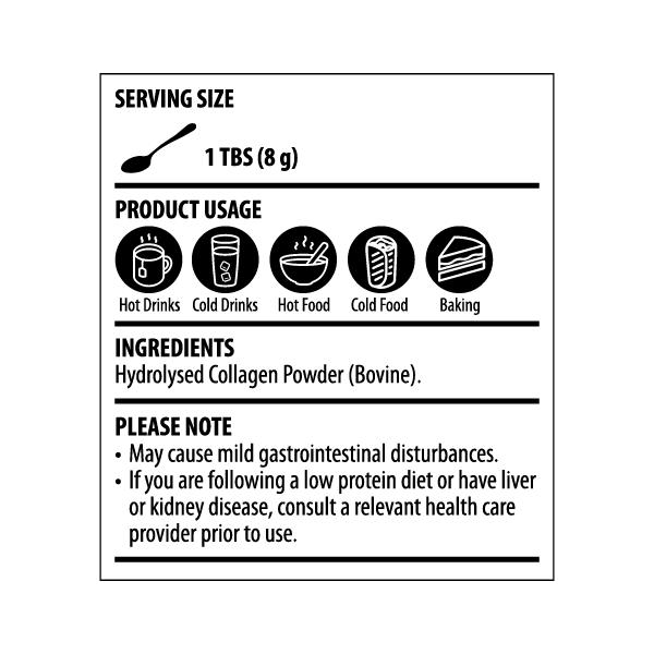 The Harvest Table Pure (Bovine) Collagen Powder (Type I and III)